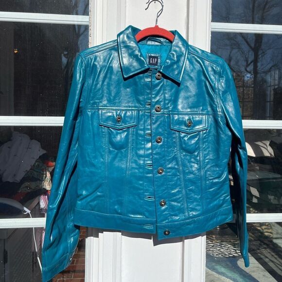 GAP Jackets & Blazers - GAP Leather Jacket NWT